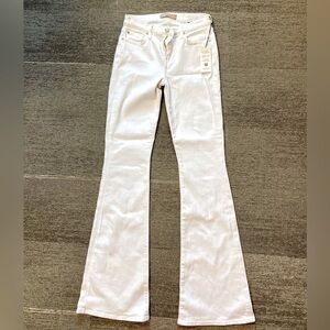 NWT 7 for All Mankind white flare jeans, size 28